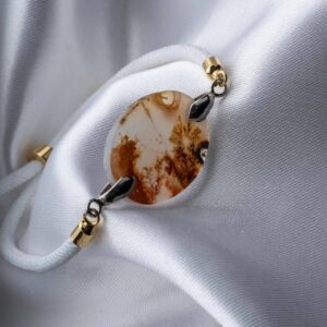Shajar agate braided bracelet