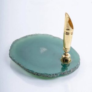 Agate pen holder