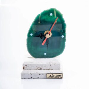 Agate table clock